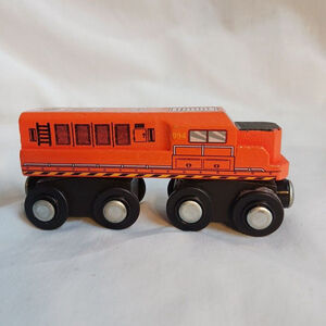 Maison Joseph Battat Wooden Train Car Orange